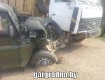 Лобовое столкновение УАЗ и МАЗ в Кореличском районе: пострадал один человек