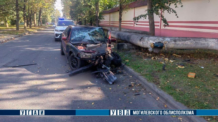 16‑летний водитель попал в ДТП в Могилеве – подросток в больнице