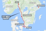 Норвежец в Новый год пересёк три страны на такси