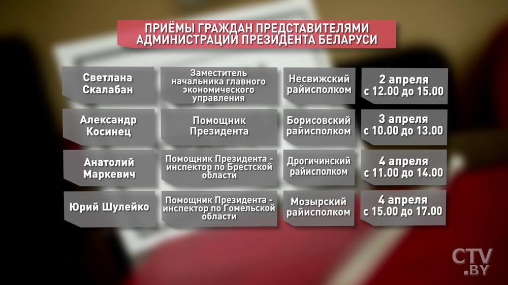 Администрация Президента проведёт выездные приёмы граждан в регионах-1