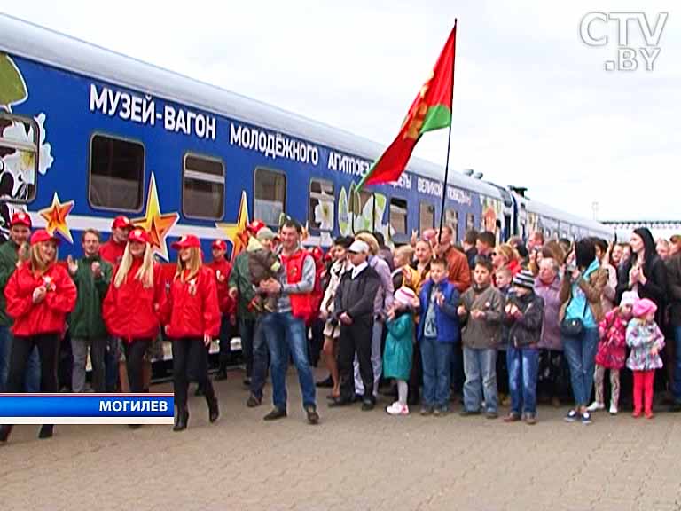 Поезд «Цветы Великой Победы» 25 апреля прибыл в Могилев