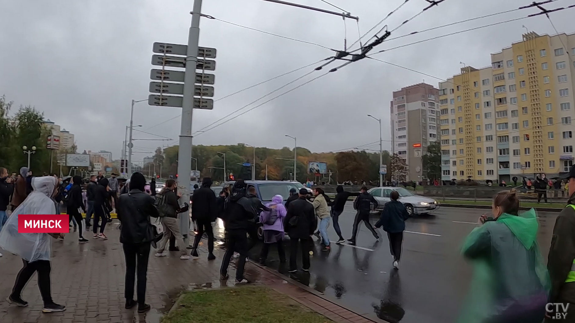 Вот так себя вели протестующие в Минске 11 октября-19