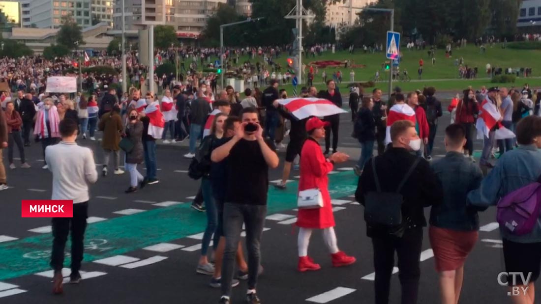 Протесты в Минске 23 сентября: правоохранителям пришлось применить спецсредства-1