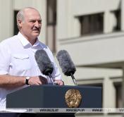 Александр Лукашенко на митинге: вы приехали сюда, чтобы впервые за четверть века мы смогли защитить свою страну