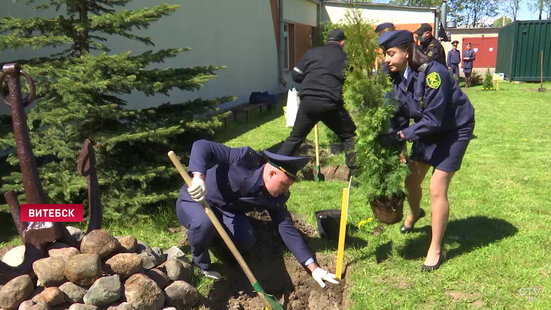 В Витебске высадили «Аллею таможенных семей»-1