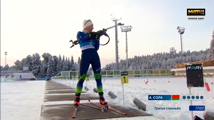 Очередной триумф белорусов! Анна Сола выиграла золото пасьюта Международной лиги клубного биатлона