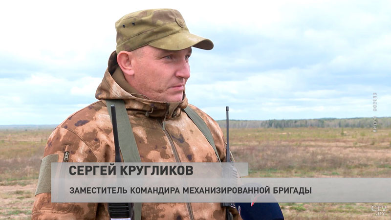 На полигоне под Брестом военные отработали тактику применения БМП и беспилотников-4