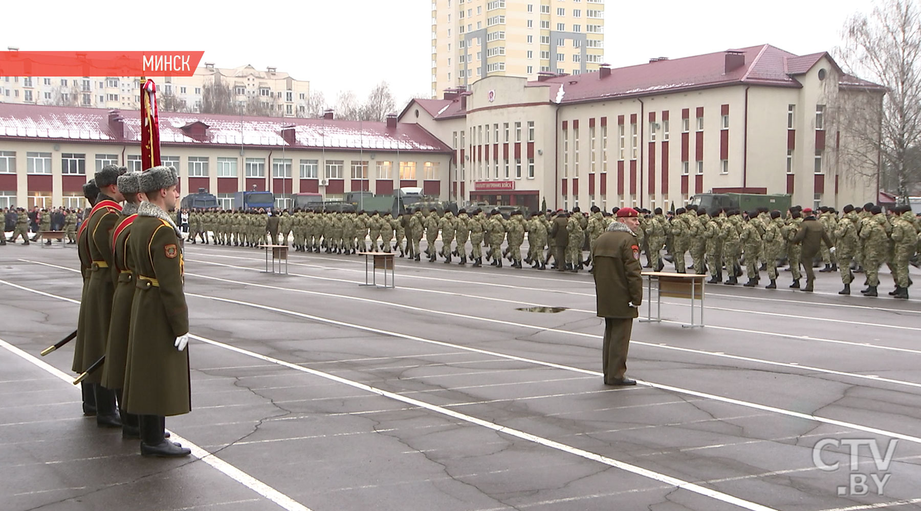  В Гродно прошёл военный парад, посвященный 100-летию Вооружённых Сил Беларуси -11