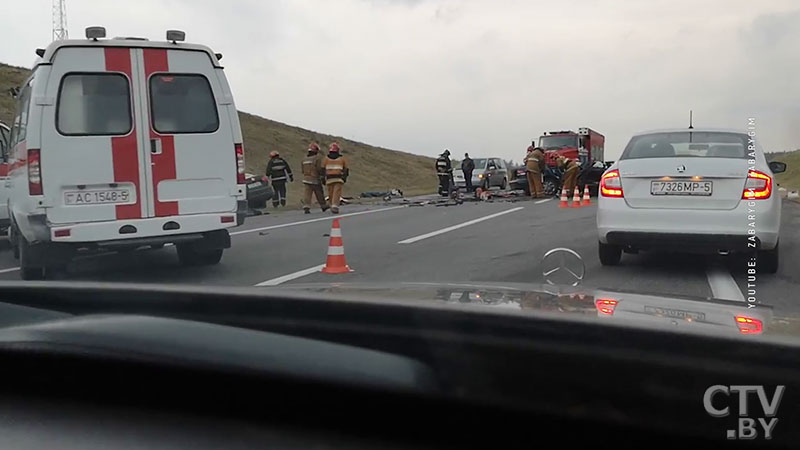 В ДТП возле Радошковичей погибли четыре человека, трое взрослых и два ребёнка пострадали-1