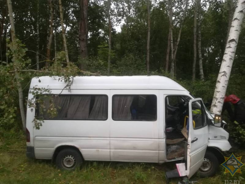 В Лепельском районе Mercedes вылетел в кювет и врезался в дерево-1