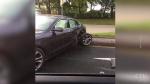 Авария на Независимости: от удара Audi отбросило на тротуар и оторвало колесо Авария на Независимости: от удара Audi отбросило на тротуар и оторвало колесо