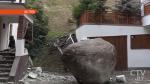 В Австрии на жилой дом рухнул 20-тонный валун, отколовшийся от скалы