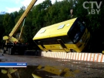 Все пассажиры остались живы: МАЗ провел краш-тест новой модели школьного автобуса