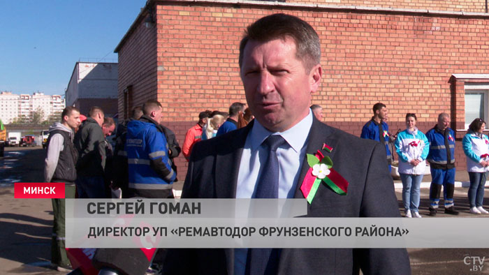 «Чтобы это всё помнилось, не забывалось». Автопробег с участием техники «Ремавтодора» провели в Минске ко Дню Победы-4