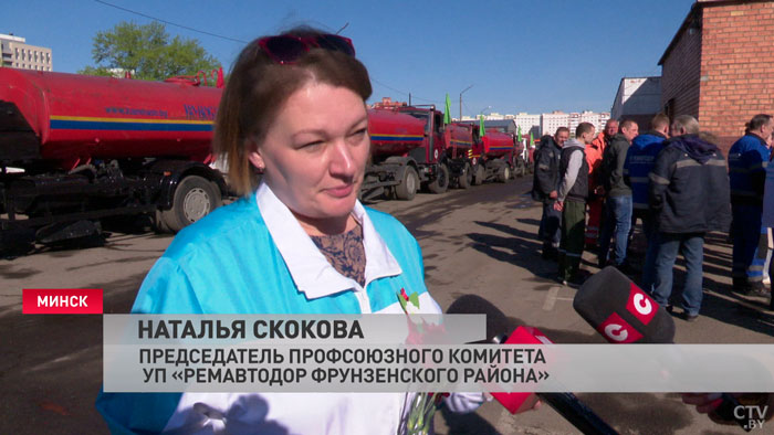 «Чтобы это всё помнилось, не забывалось». Автопробег с участием техники «Ремавтодора» провели в Минске ко Дню Победы-7