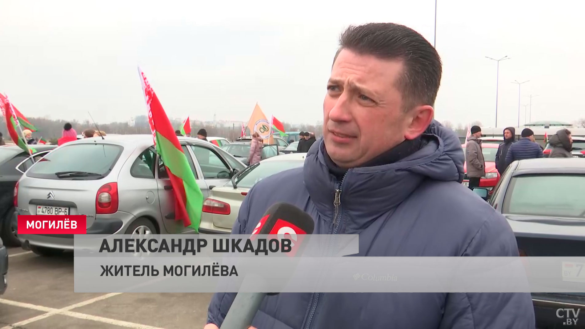 «Спасибо им за то, что защитили наш народ». В Могилёве в честь сотрудников милиции состоялся автопробег-7