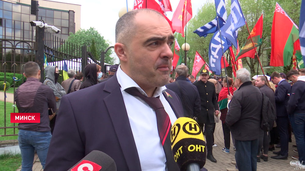 Олег Гайдукевич на митинге в Минске: «Вдумайтесь! Украинское посольство на побегушках у польского»-3
