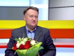 Виктор Бабарикин, главный дирижер Президентского оркестра РБ отметил свой День рождения в студии программы «УТРО» на СТВ