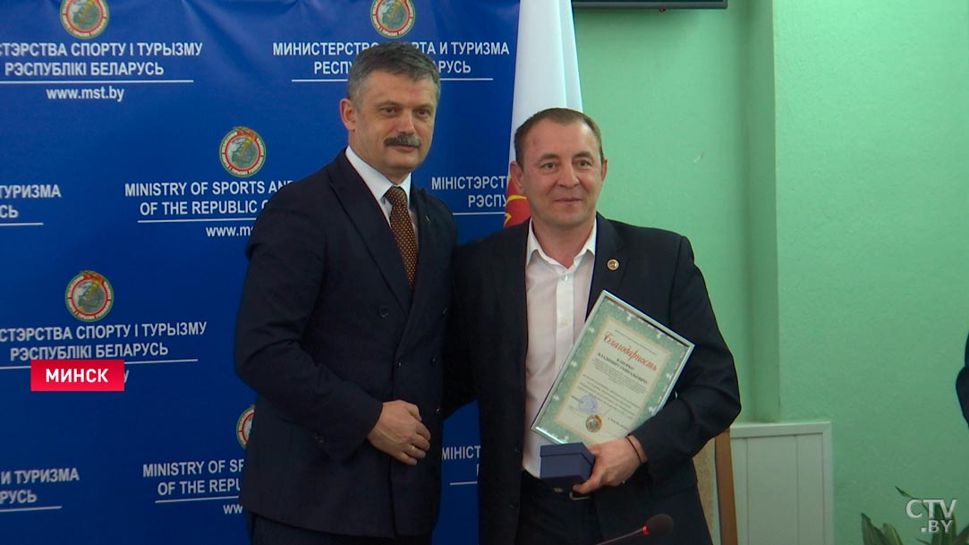 Самое важное – взаимопонимание у тренера и спортсмена. Белорусских батутистов чествовали в Министерстве спорта и туризма-7