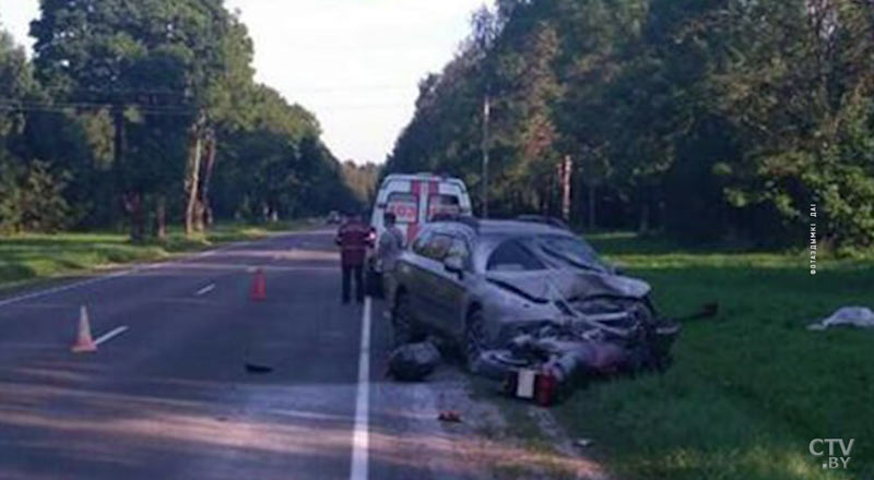 Байкер погиб в аварии в Дзержинском районе-4