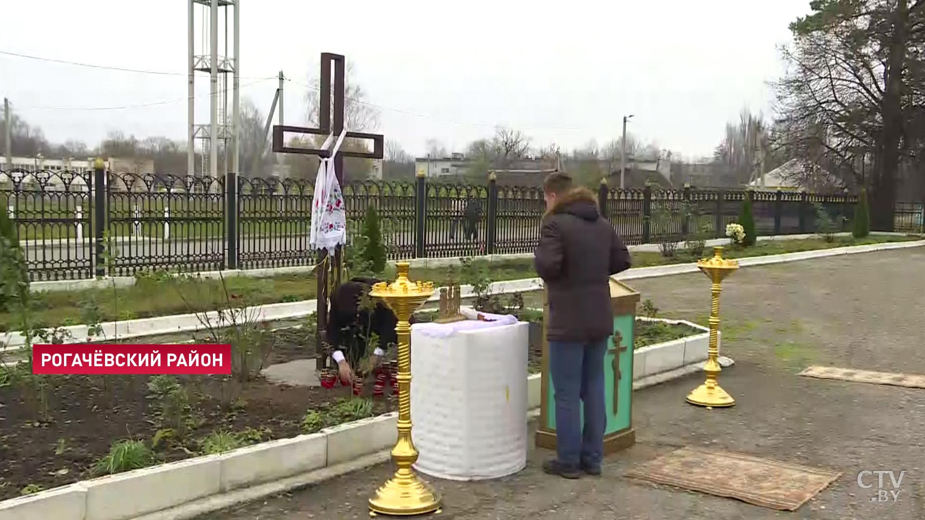 Крест памяти и благодарности украинского народа освятили в Гомельской области-1