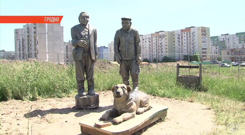 «Классно вообще». В Гродно установили памятник героям фильма «Белые росы»-13