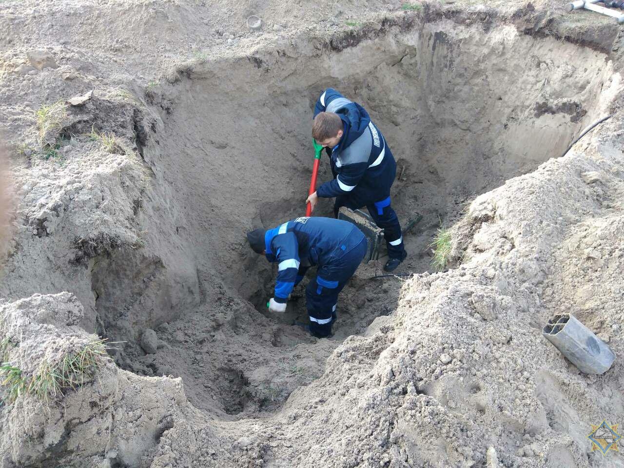 В Пинске экскаватор во время проведения земляных работ повредил газопровод-4