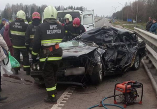 ДТП в Слуцком районе. Столкнулись BMW и грузовик