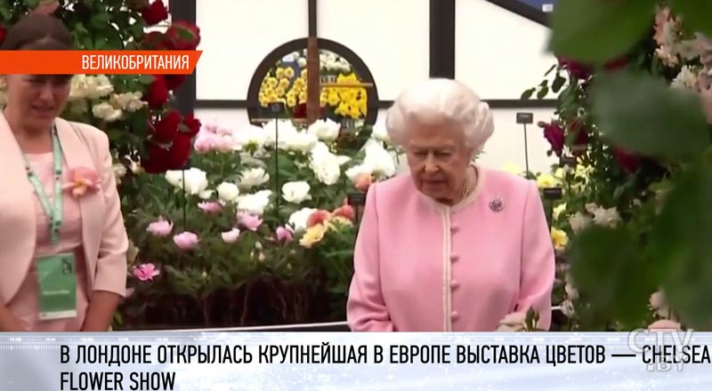 Chelsea Flower Show-2018 посетила Елизавета II: видеофакт-4