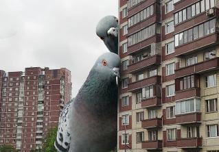 Художник добавляет на фотографии огромных животных. Вот так выглядит одна из параллельных реальностей 