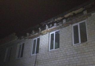 В Столбцовском районе из-за ветра обрушилась часть стены детского сада