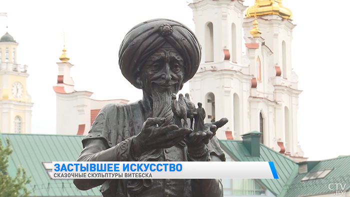 Одна из самых милых и трогательных скульптур. Вот как выглядит «Цветочница» в Витебске-9