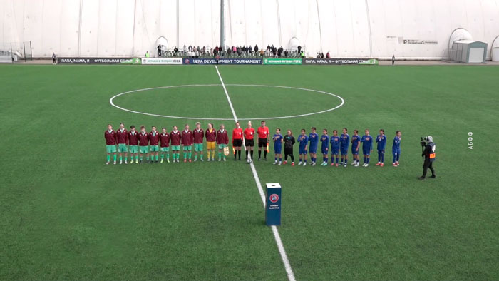 Женская Беларуси по футболу U16 победно начала домашний турнир развития УЕФА