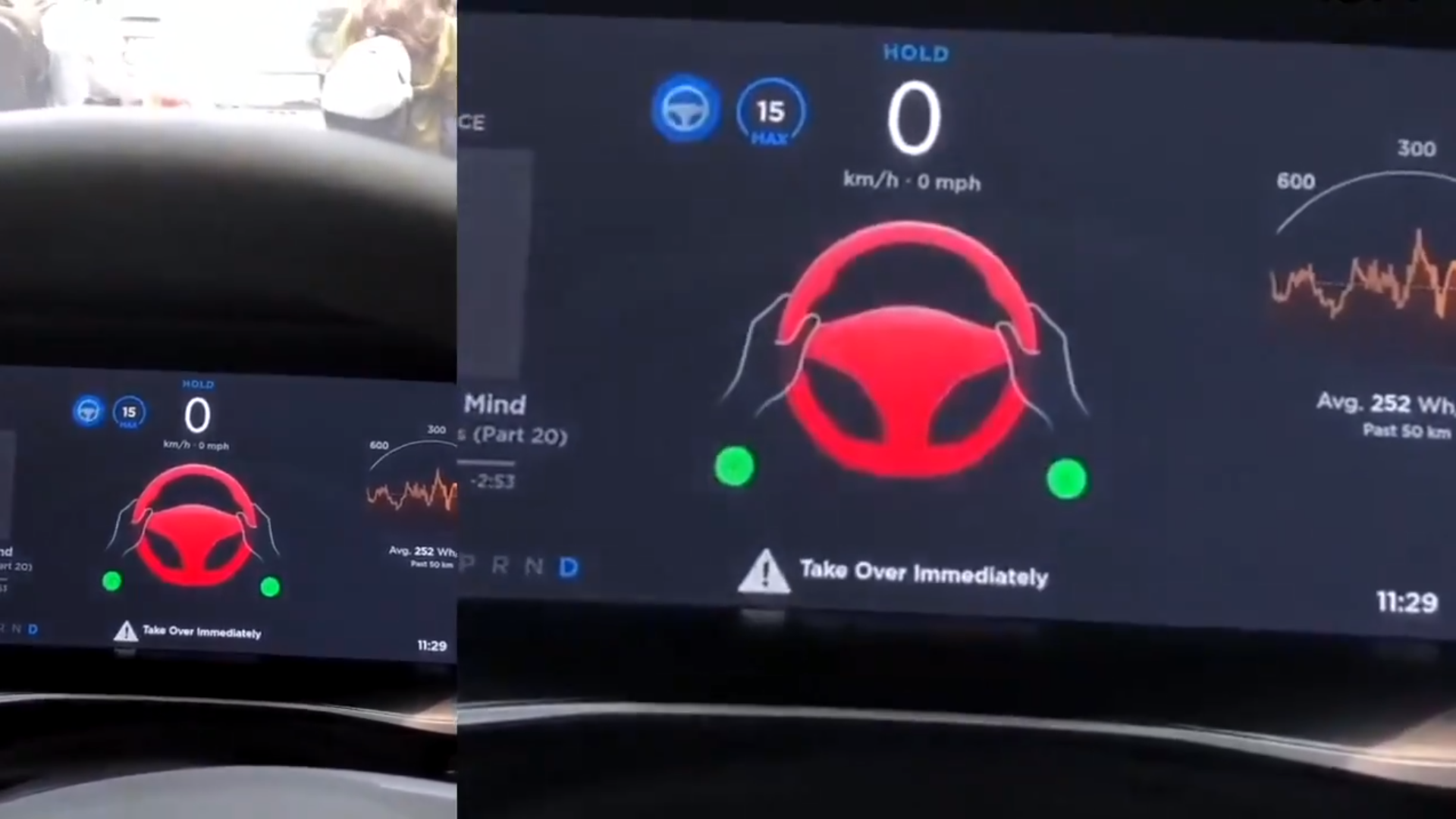 Автопилот Tesla попал в пробку и попросил водителя взять управление на себя-7