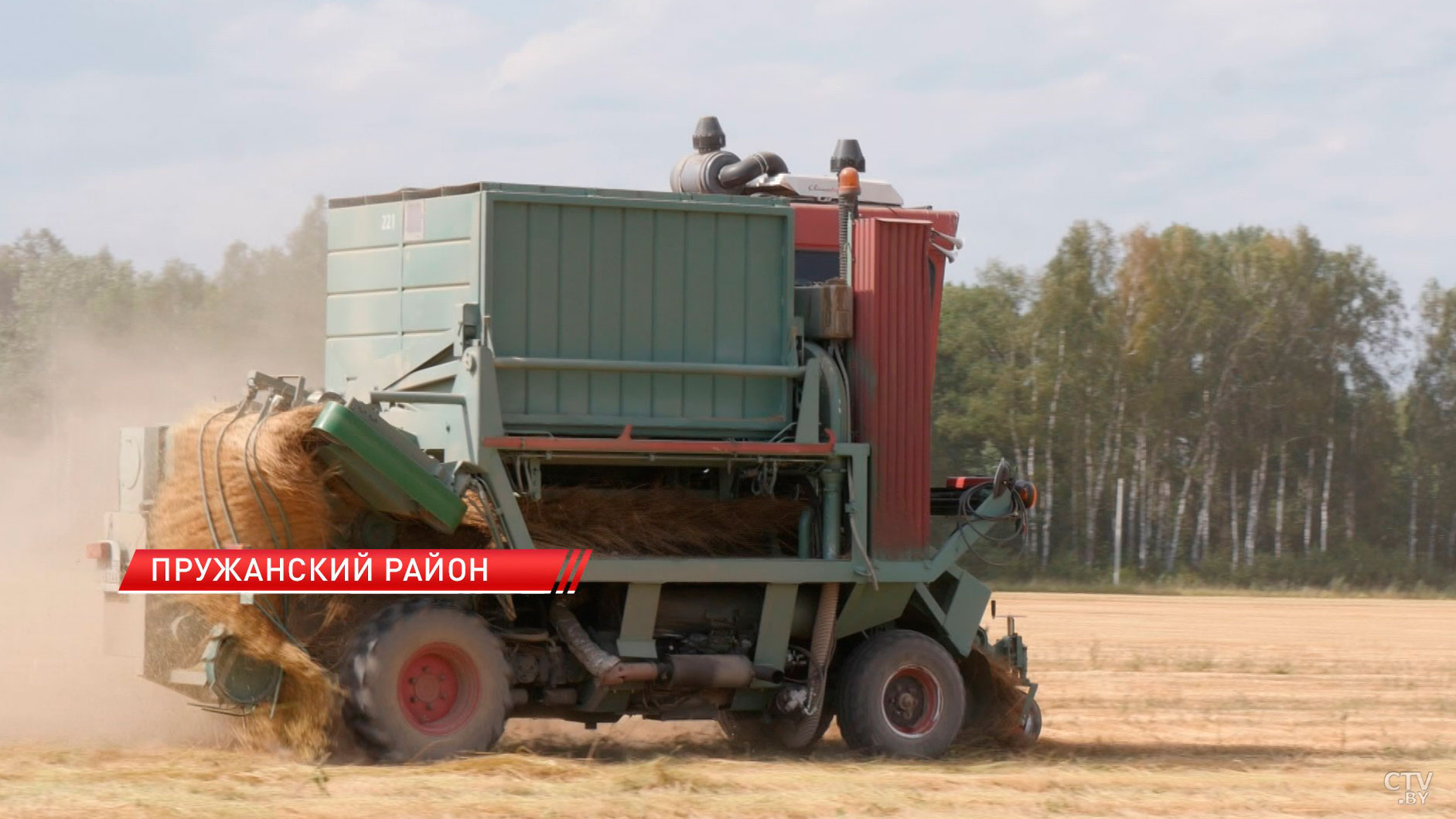 В Пружанском районе приступили к тереблению льна-10