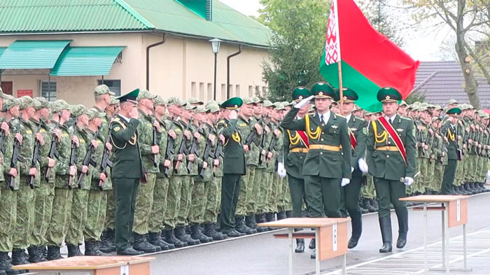 В Беларуси  в органы пограничной службы призваны более 1,3 тыс. солдат