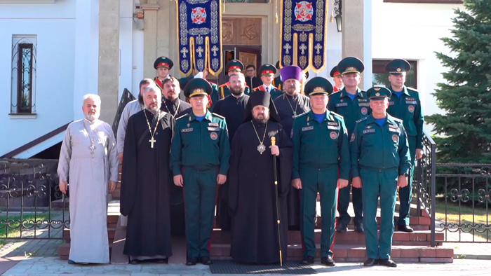 Белорусская православная церковь передала духовное знамя авиации МЧС