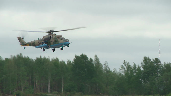 В Беларусь прибыли новые транспортно-боевые вертолёты Ми-35М
