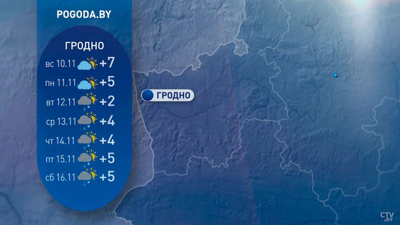 В Беларуси прогнозируют дождь и мокрый снег-5