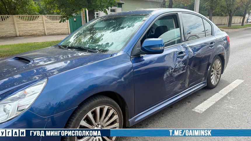 Опасное перестроение на ул. Орловской в Минске привело к повреждению четырех авто 