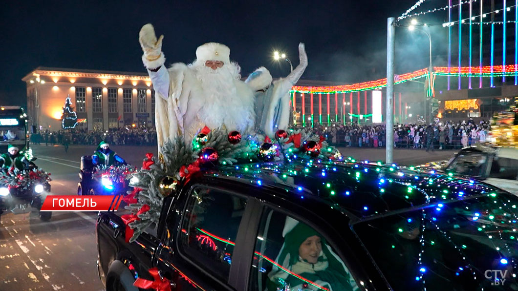 Главную ёлку зажгли в Гомеле-4