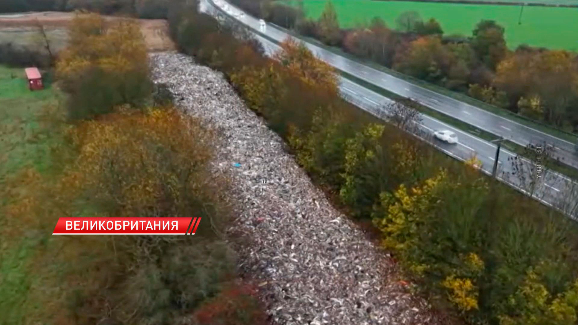 Река Черуэлл на юге Англии превратилась в многотонную свалку