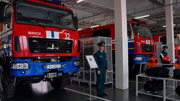 В микрорайоне «Минск-Мир» торжественно открыли пожарную аварийно-спасательную часть