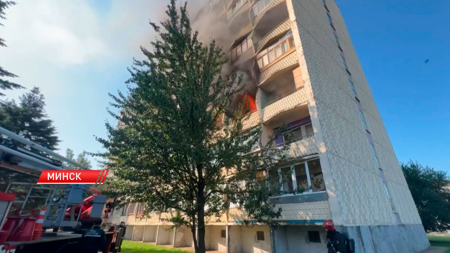 В Минске загорелась квартира в общежитии на Солтыса-2