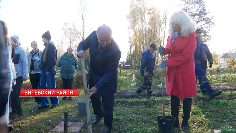 2 аллеи заложили в ботаническом саду Витебского медуниверситета-2