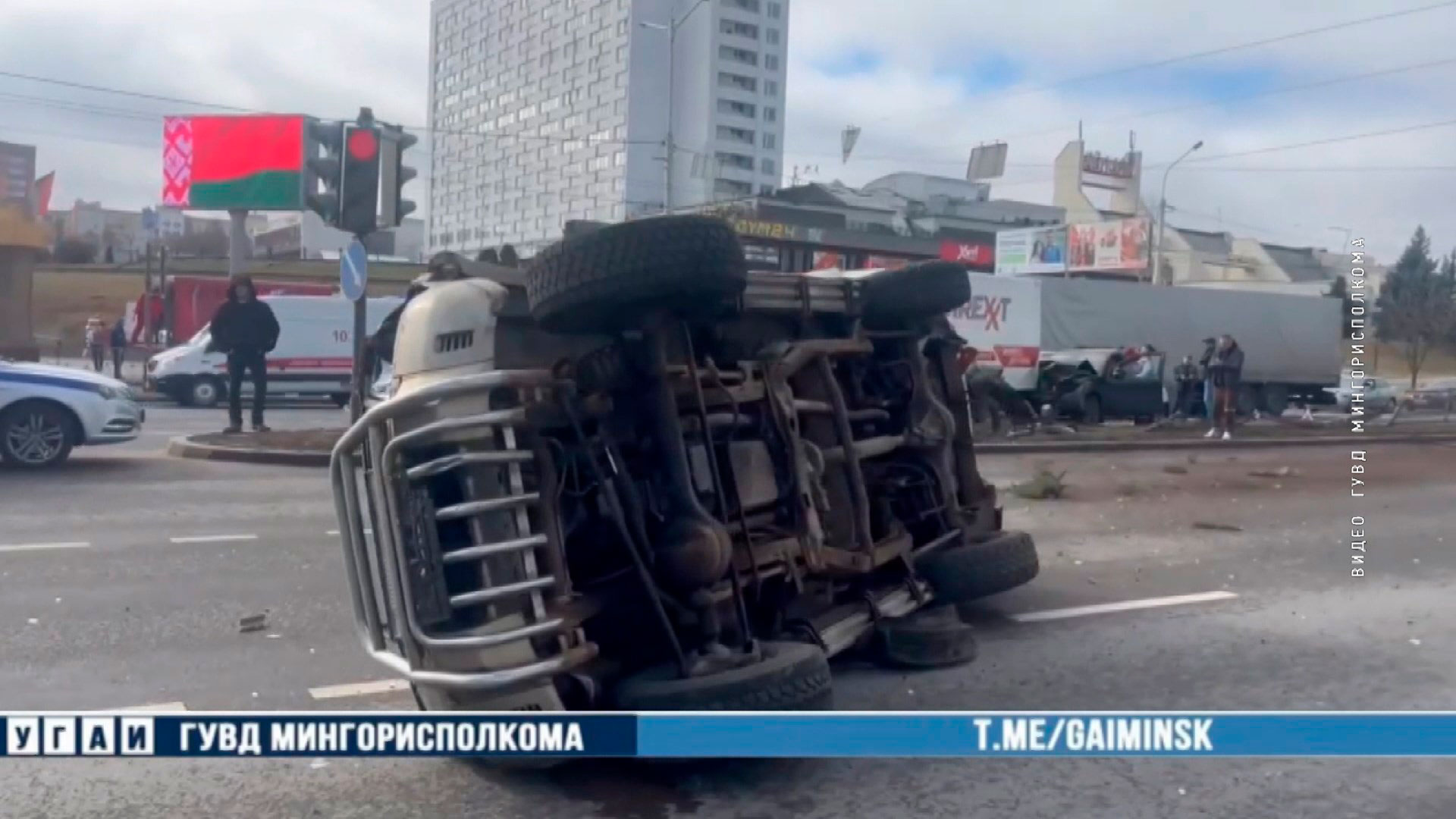 Возле «Пушкинской» в Минске столкнулись сразу 6 машин-2