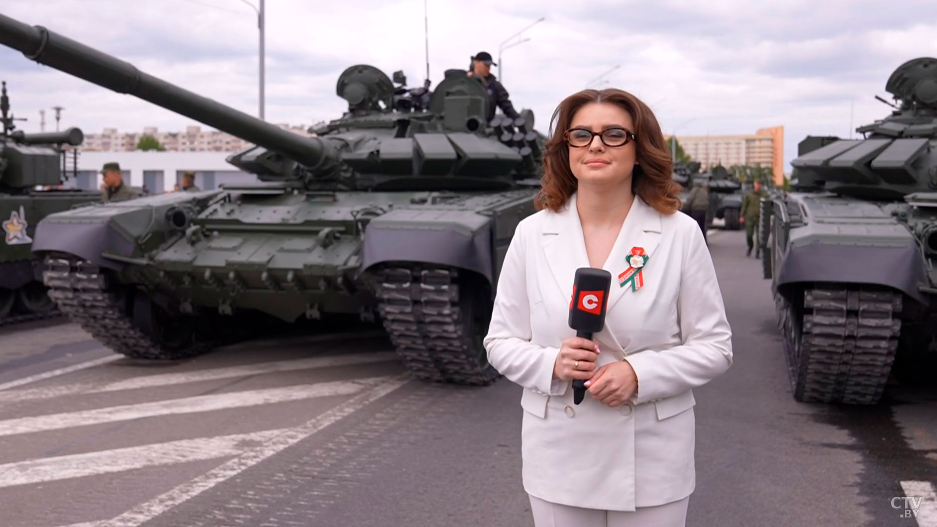 Минск готовится принять военный парад. Последние приготовления на проспекте Машерова-2