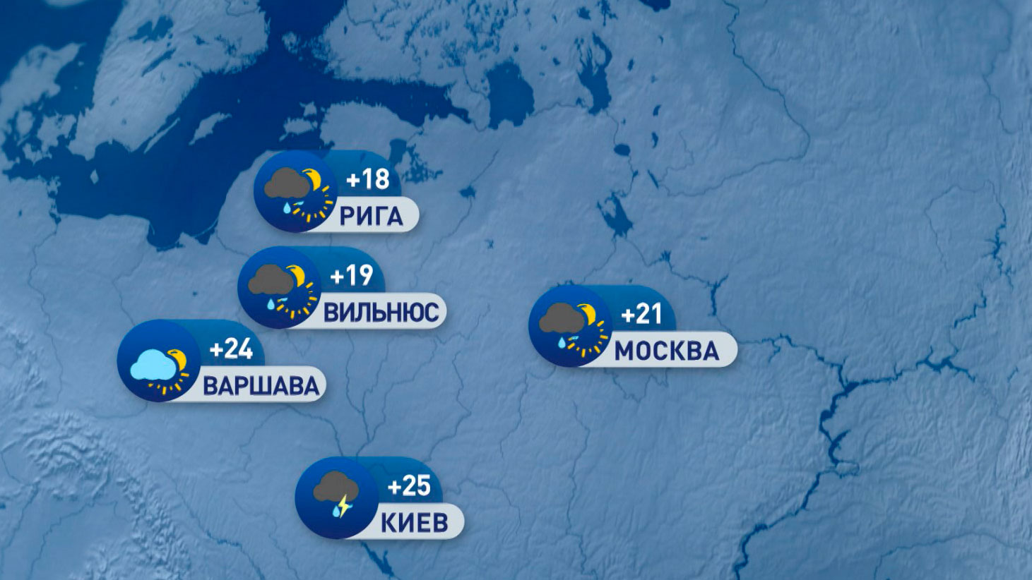 В Мадриде +39, в Москве +21. Погода в Европе