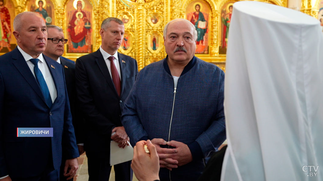 Всё должно быть идеально – как Лукашенко оценил реставрацию монастыря в Жировичах?-8