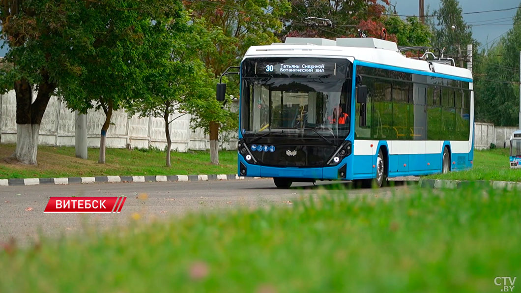 Новые современные троллейбусы с автономным ходом будут курсировать по Витебску-2